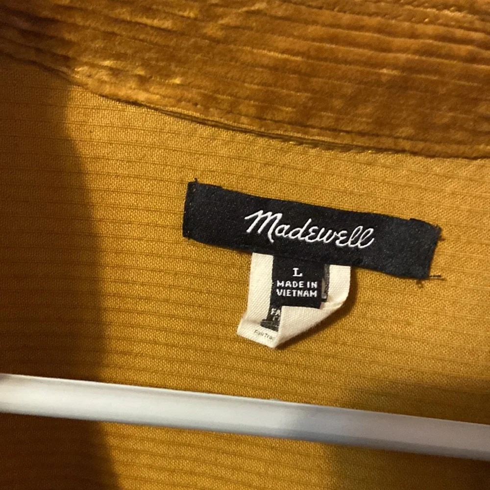 Madewell Brown corduroy button up - Picture 3 of 3